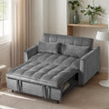 Divano letto futon moderno in velluto, divanetto piccolo con schienale reclinabile, cuscini decorativi, tasche
