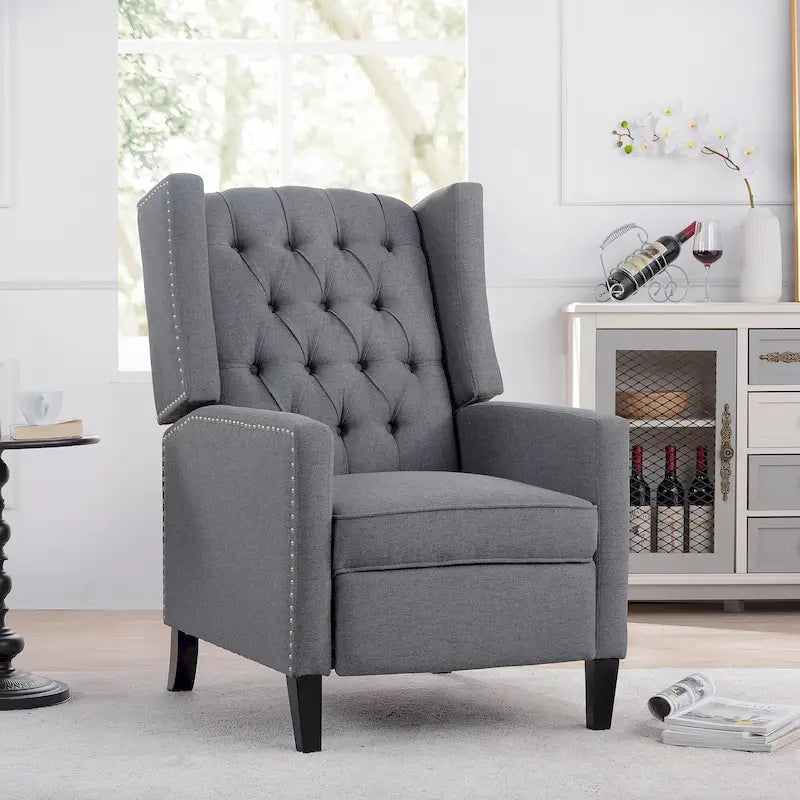 Poltrona reclinabile manuale ampia - 34,45 x 27,16 x 40,55