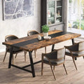 Tavolo da pranzo per 8 persone, tavolo da cucina rettangolare in legno da 180 cm
