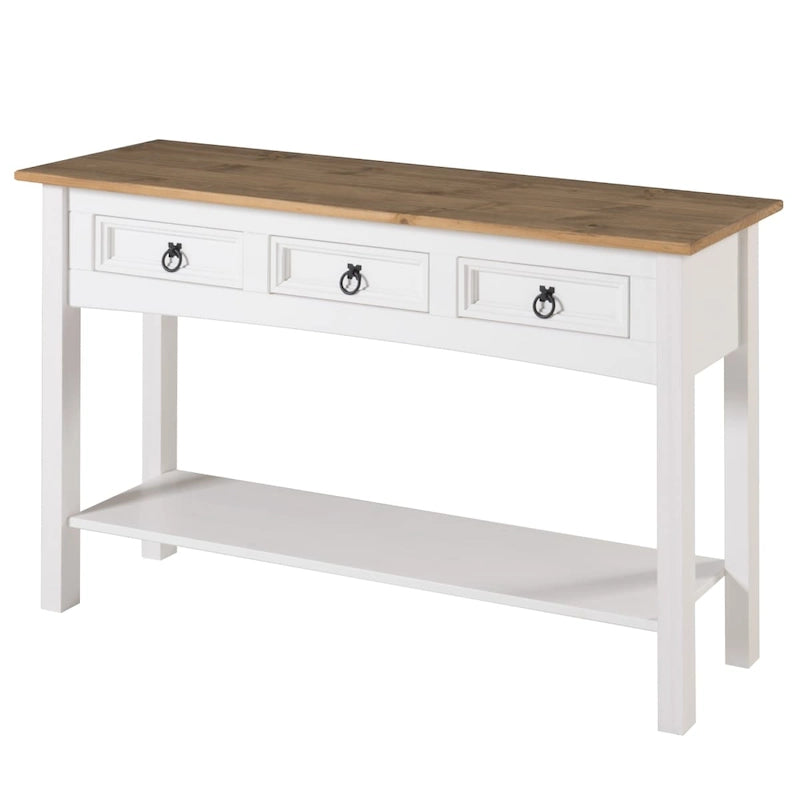 Consolle da ingresso in legno a 3 cassetti