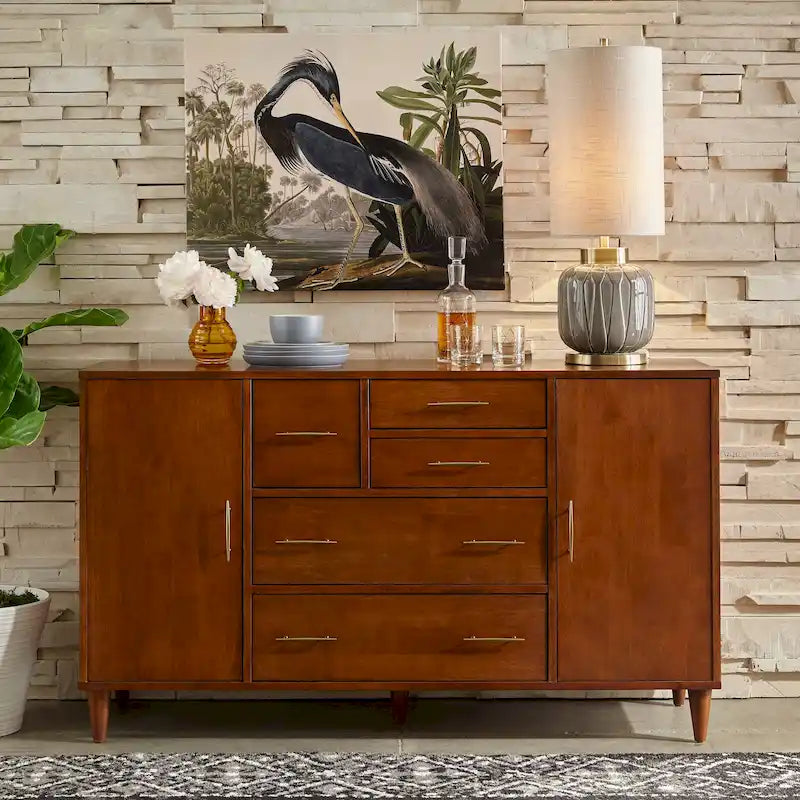 Madia/Buffet Mid-Century Moderna con Spazio Contenitore