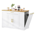 Carrello da cucina mobile portatile con armadietto portaoggetti da 53 pollici